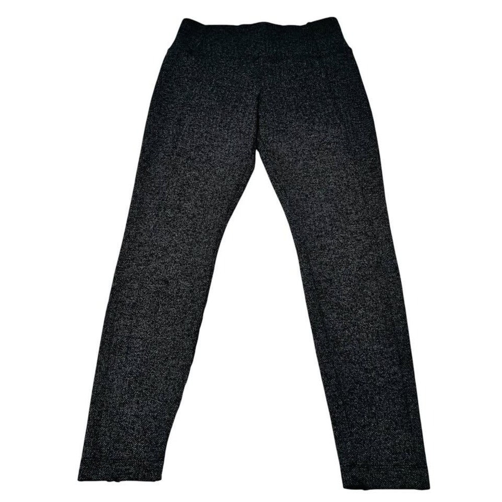 Athleta Delancey Herringbone Tight Leggings Small Gray Black